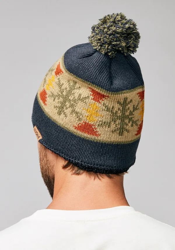 Custom knit beanie with cuff detail produced by BDBRIM