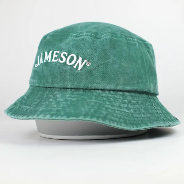 Bucket hat brim stitching detail at BDBRIM