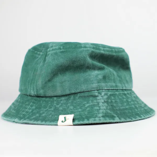 Custom denim bucket hat sample by BDBRIM