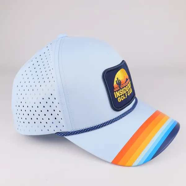 Custom golf cap with corporate embroidery at BDBRIM