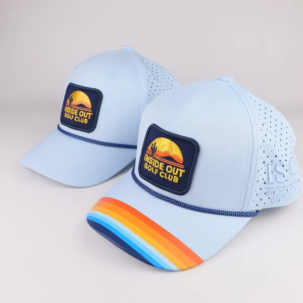 Golf cap ventilation perforation detail by BDBRIM