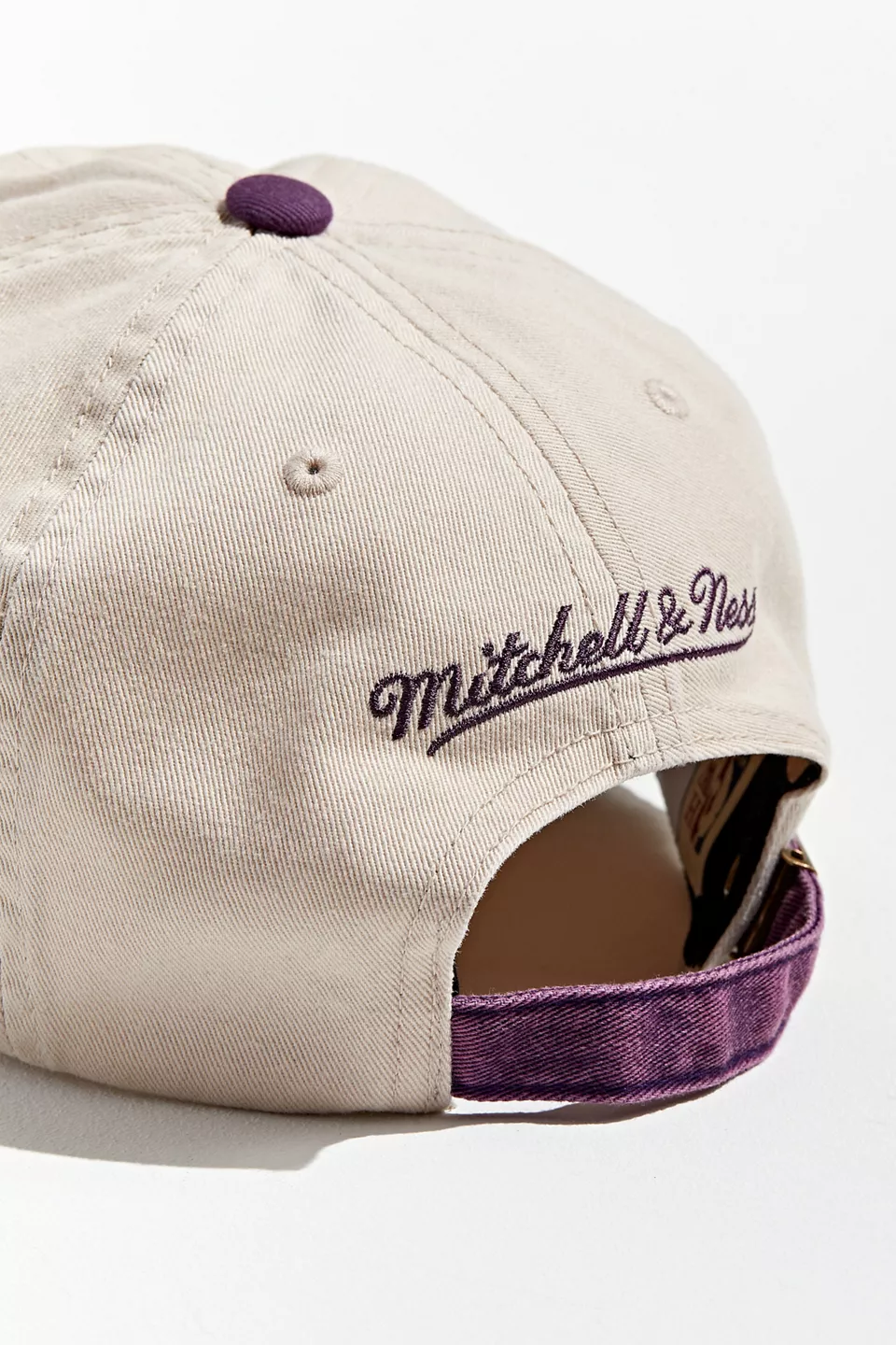 Dad cap embroidery detail at BDBRIM