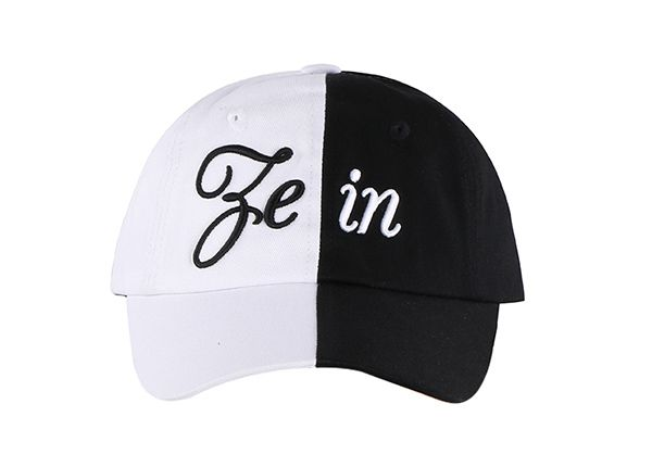 Black and White Baseball Cap Customized Two Tone Hats Black and White Baseball Cap Customized Two Tone Hats