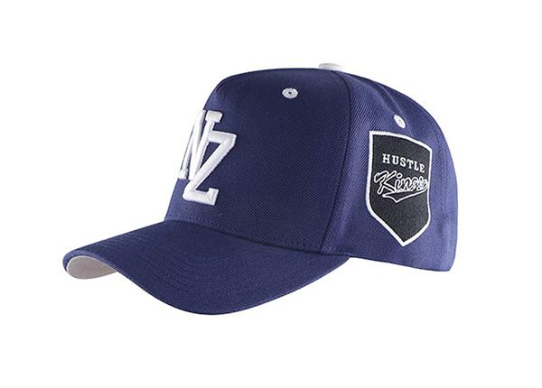 Navy Blue Baseball Cap Embroidred Hat With Khaki Underbill Navy Blue Baseball Cap Embroidred Hat With Khaki Underbill