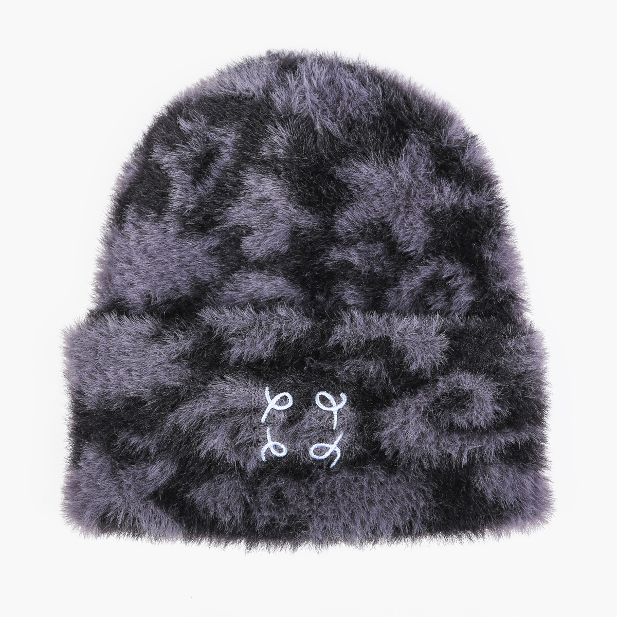 Autumn and winter new jacquard imitation mink fur quality knitted hat